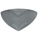 A grey triangle shaped Tablecraft display bowl.