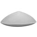 A white triangular shaped Tablecraft display bowl.