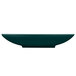 A Tablecraft hunter green cast aluminum triangle display bowl.