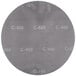 A white Scrubble sand screen disc with the words "c - 400" on it.