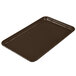 A brown rectangular Cambro fiberglass tray.