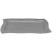 A gray granite rectangular platter with a wavy design.