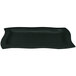 A black rectangular Tablecraft platter with a curved edge.