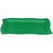 A green rectangular Tablecraft platter with wavy edges.