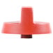 A red plastic Tri-Star knob with a black center.