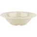 A Diamond Ivory melamine bowl with a white background.