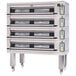 A Doyon Artisan deck oven with four stone decks and 12 pan capacity.