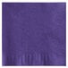 a purple napkin with a small edge