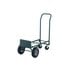 A green Harper hand truck with black wheels.