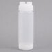 A white plastic Tablecraft squeeze bottle with a white cap.