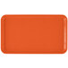 An orange rectangular Cambro tray.