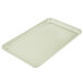 A white rectangular Cambro tray with a white border.