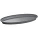 A gray oval Tablecraft platter with a handle.