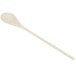 A wooden spoon with a long handle.