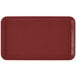 A rectangular red Cambro tray.