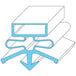 A diagram showing how to install an All Points Magnetic Drawer Gasket.