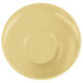 An Elite Global Solutions Pappasan melamine bowl in banana crepe on a white background.