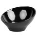 An Elite Global Solutions black melamine bowl.