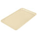 A rectangular yellow Cambro tray.