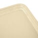 A yellow rectangular Cambro tray.