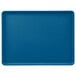 A blue rectangular Cambro dietary tray.