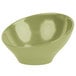 An Elite Global Solutions Weeping Willow Green melamine bowl.