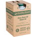 A brown cardboard box with a white bottle of Soya Bean Salad Oil inside.