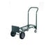 A green Harper hand truck with wheels.