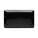 A black rectangular Elite Global Solutions melamine tray.