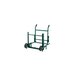 A green Harper hand truck with wheels.
