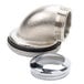 A stainless steel Regency Twist handle with a silver metal ring.