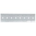 An Eagle Group drop-in sink bottom mount kit metal strip with holes.