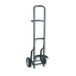 A green Harper hand truck with pneumatic wheels.