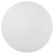 A white plastic round folding table with a hole in the middle.