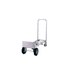 A close-up of a Harper hand truck with wheels.