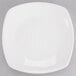 A white Tuxton square coupe pasta plate.