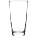 An Arcoroc Excalibur beverage glass with a clear bottom.