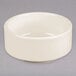 A stackable white Tuxton china bowl.