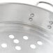 An aluminum Town clam steamer set with a metal strainer.
