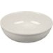 A Tuxton eggshell white china bowl on a white background.