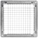 a metal frame with a grid