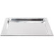 An American Metalcraft stainless steel square tray with a hammered silver finish.