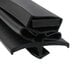 A close-up of a black True drawer gasket.