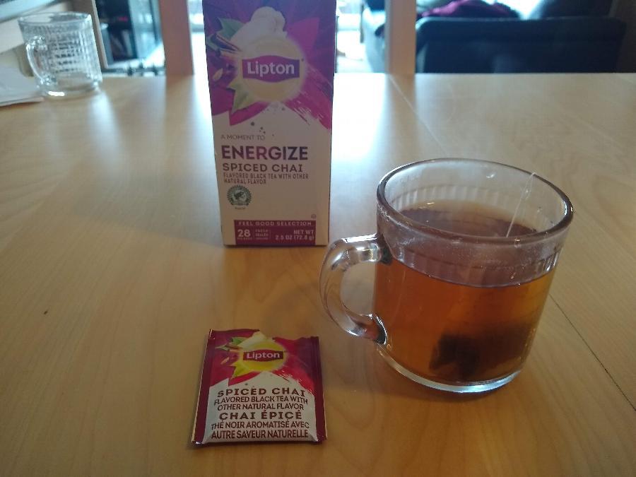 Lipton Spiced Chai Black Tea Bags 28/Box