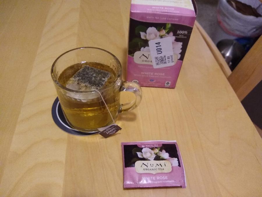 Numi White Rose Tea Numi Organic White Rose Tea Bags 16/Box