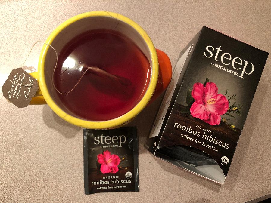 Steep By Bigelow Organic Rooibos Hibiscus Tea Bags 20/Box