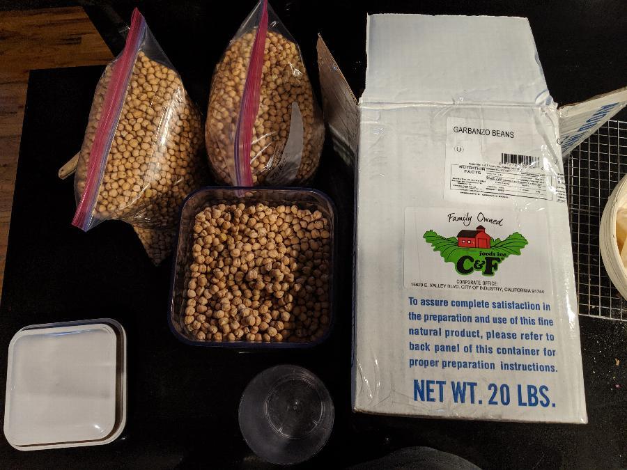 Bulk Chickpeas (Dried Garbanzo Beans) 20 lb. Bag