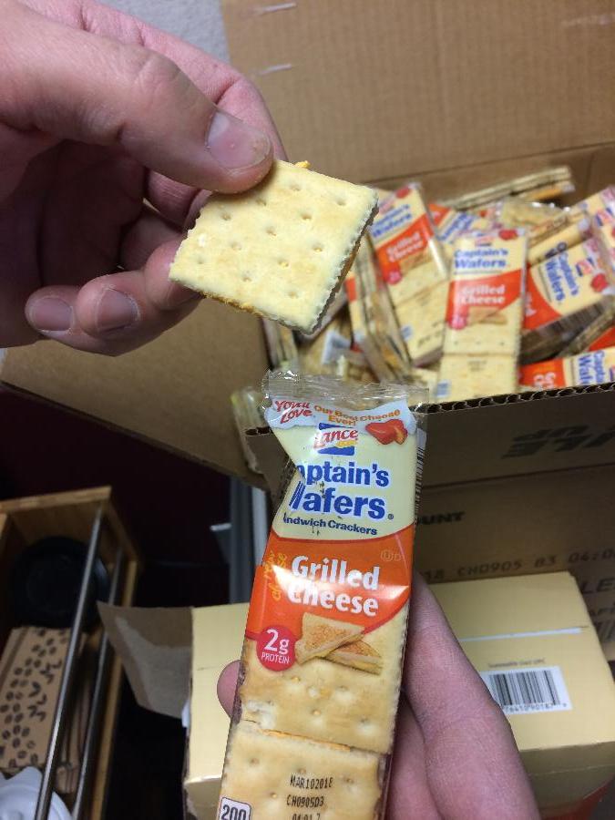 Lance Captain's Wafers Grilled Cheese Sandwich Crackers 20 Count Box