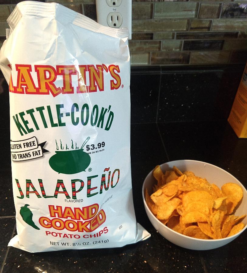 Martin's 8.5 oz. Bag Jalapeno KettleCook'd Potato Chips 9/Case