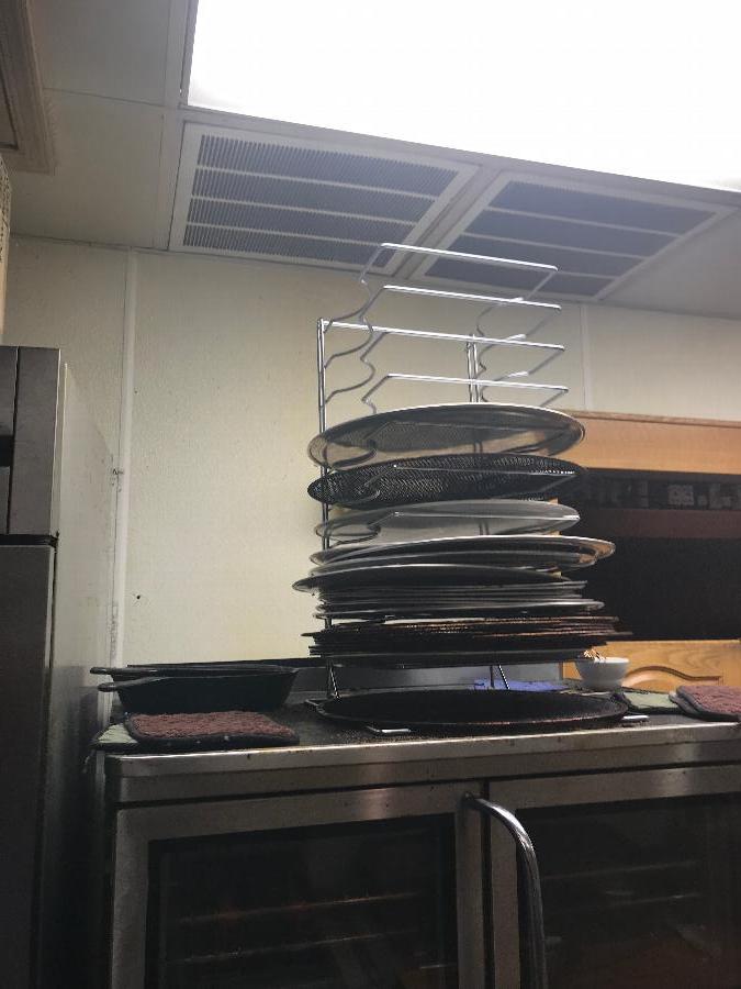 American Metalcraft 19033 10 Slot Pizza Pan Rack